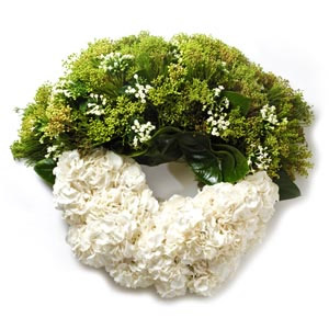 Coroa Funeral Hortenses Brancos